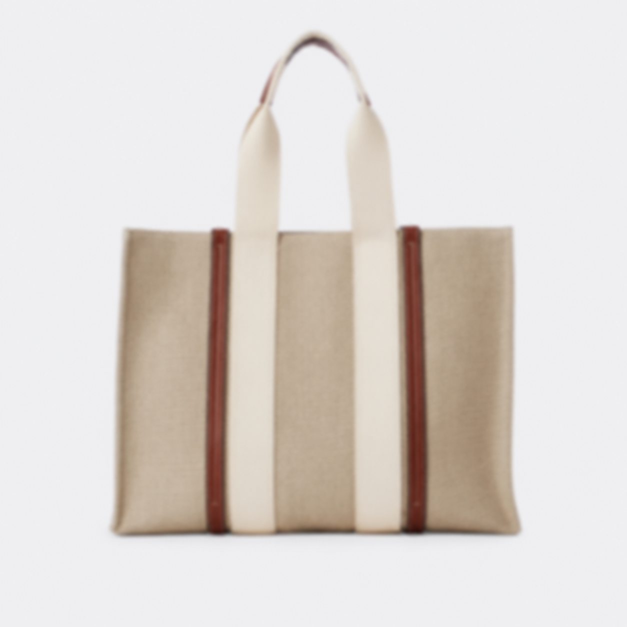 WOODY TOTE BAG MADE OF LINEN