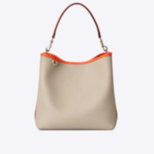 MEDIUM BUCKET BAG WITH EMBLEM