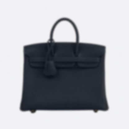 25 BAG IN CHALK  GRIS MADE OF TOGO LEATHER