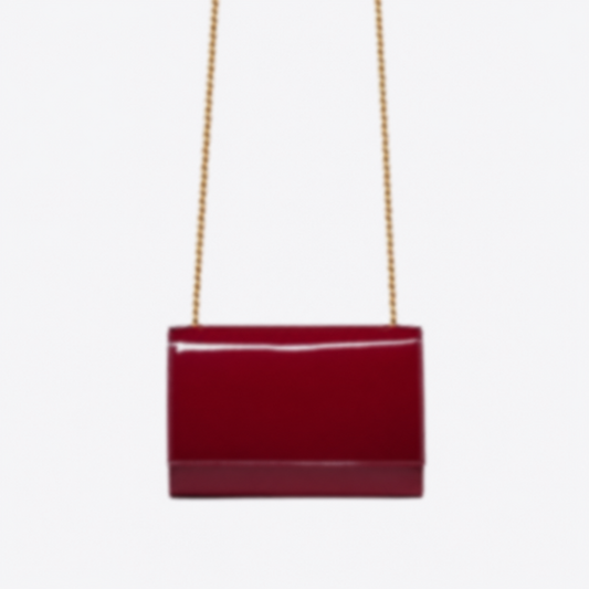 SMALL SHOULDER BAG IN LACQUERED LEATHER